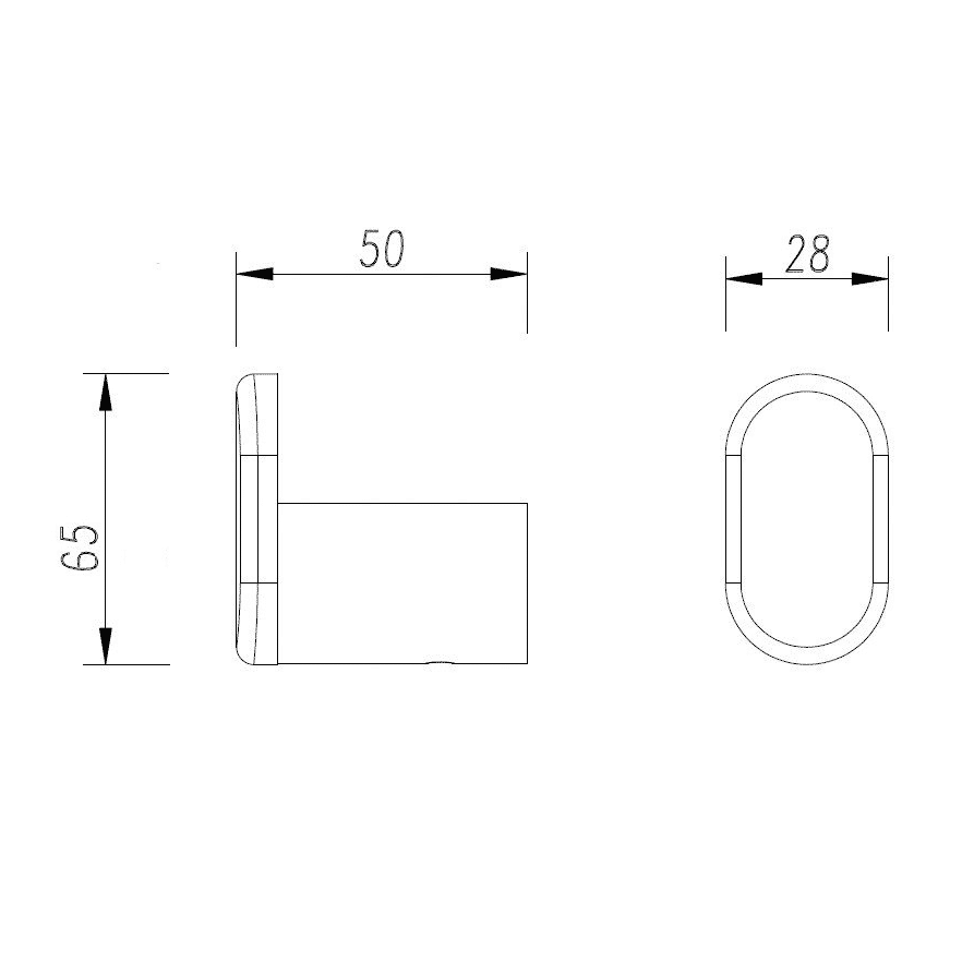 Cromo Robe Hook Specifications