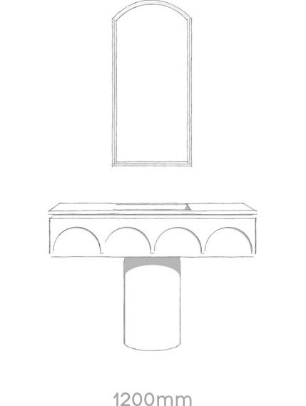 Carrera By Design Vanity Aurora Render 1200mm