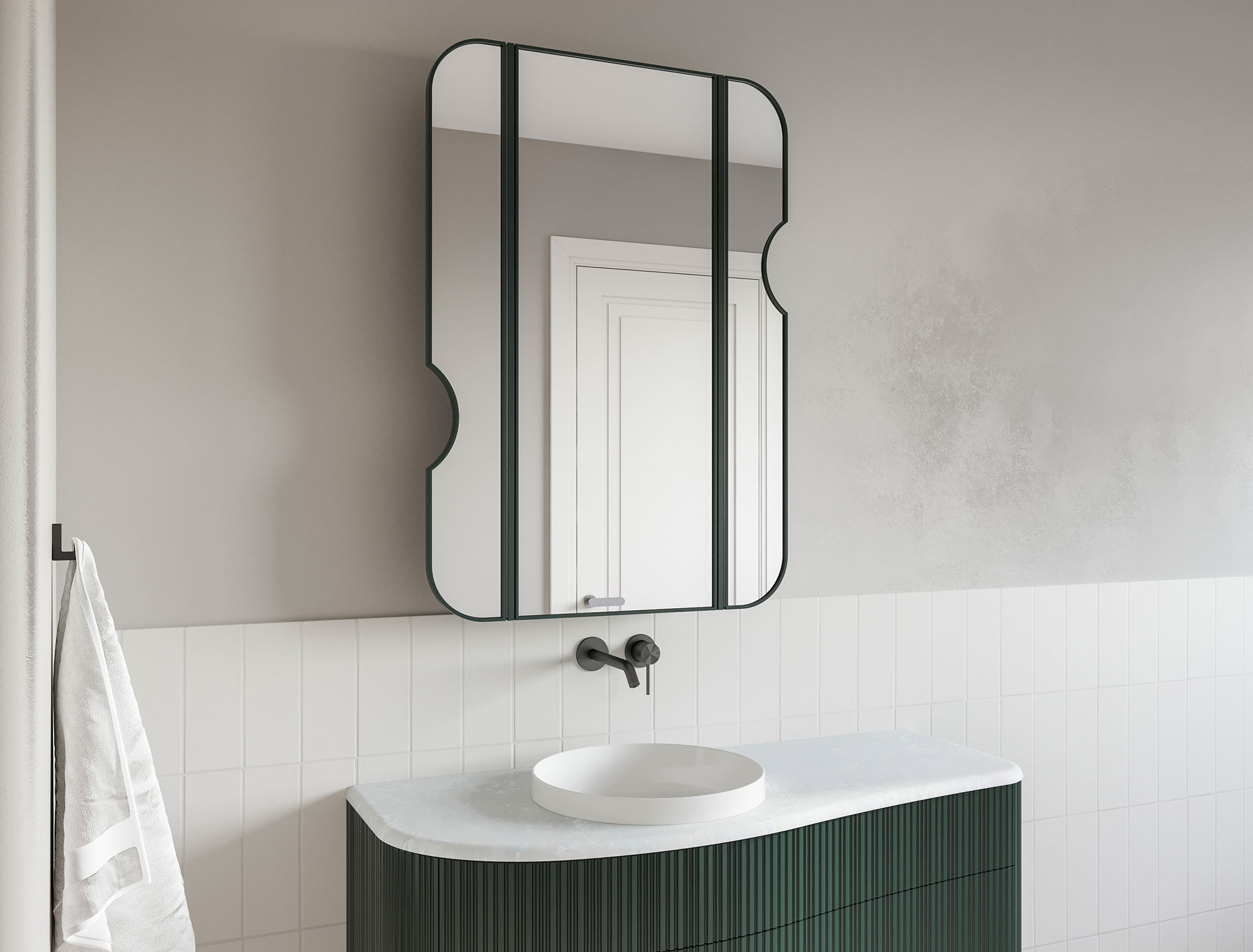 Carrera By Design Moderna Vanity Autum Green