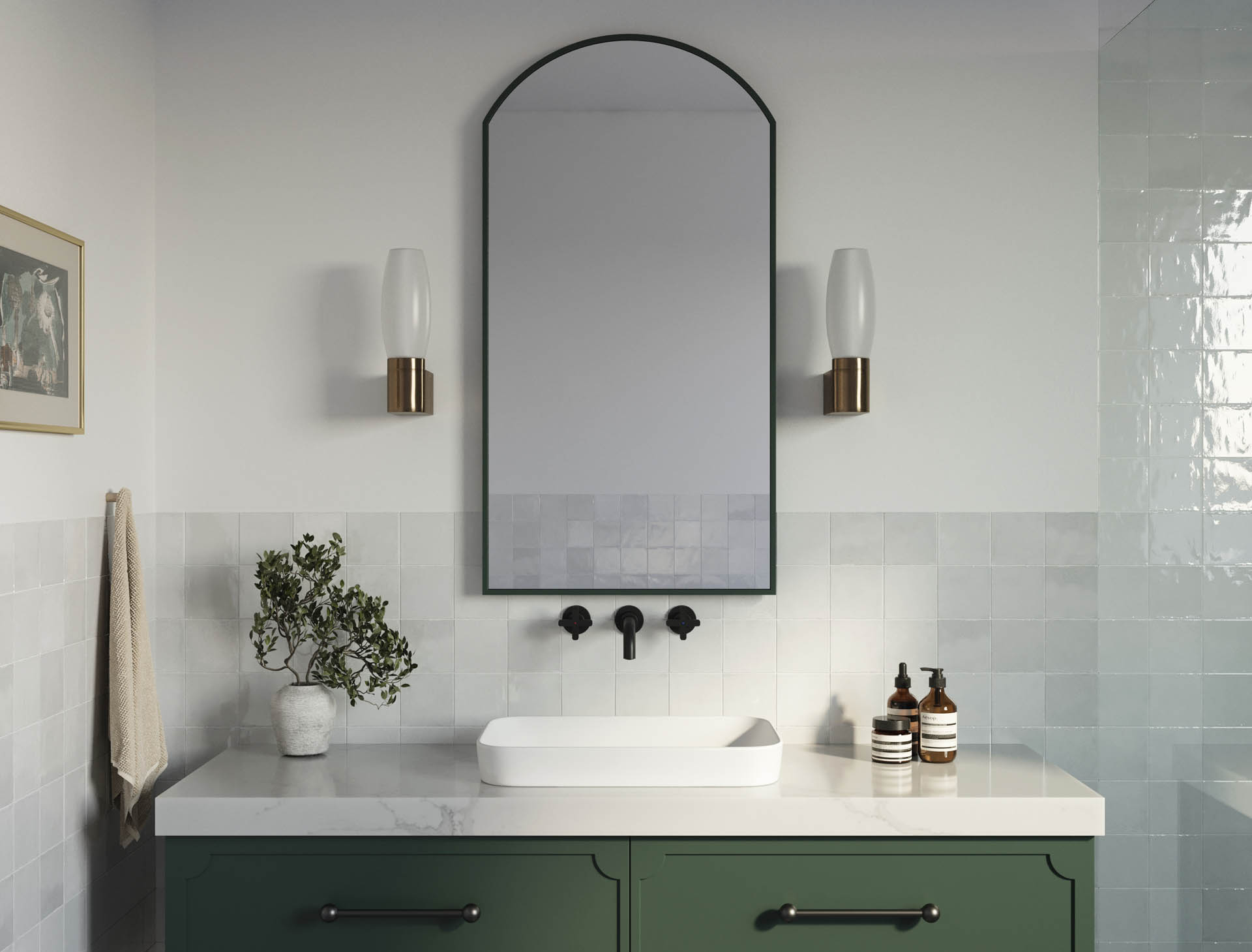 Carrera By Design Serene Autumn Green Talostone Calacatta Lux
