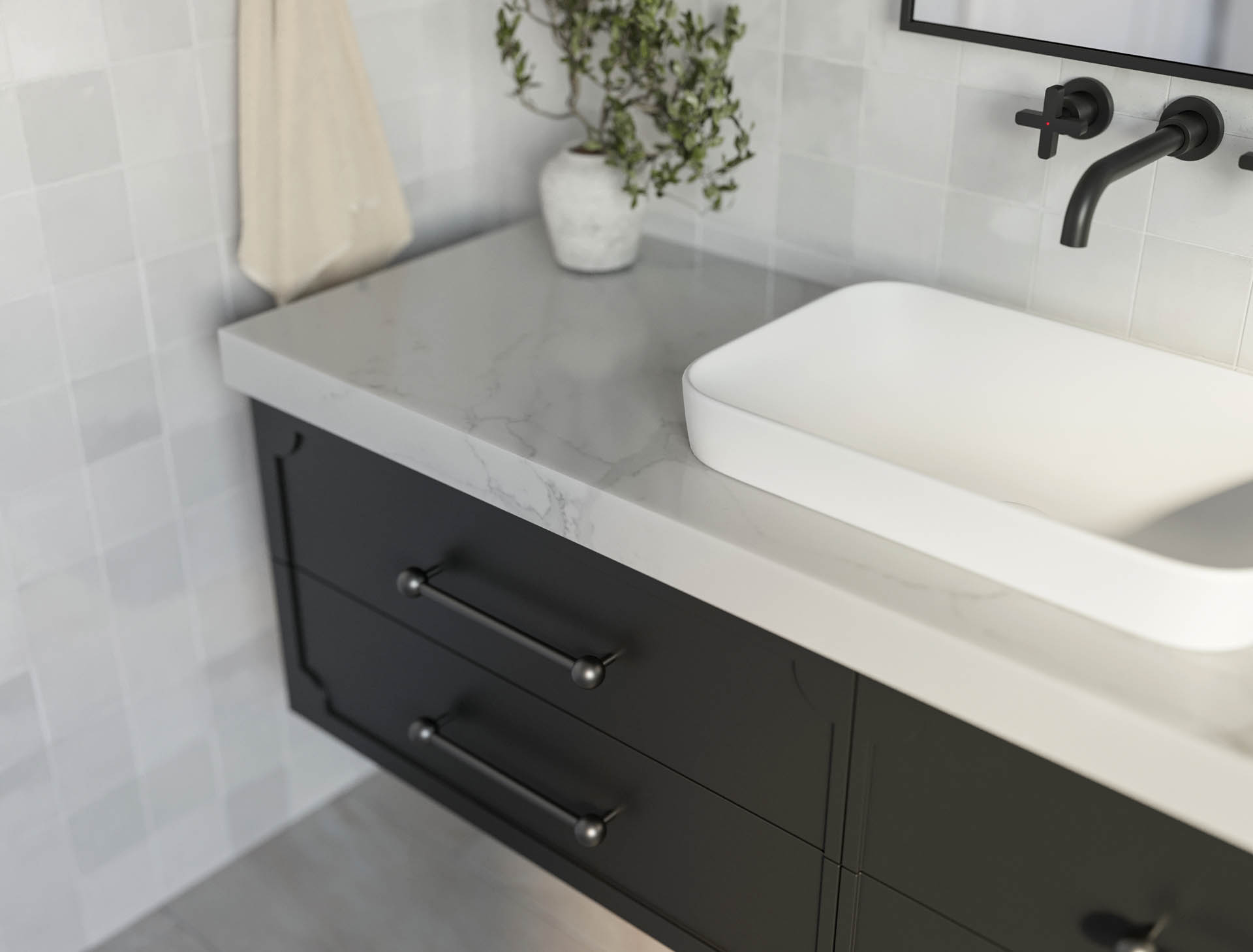 Carrera By Design Serene Black Magic Talostone Calacatta Lux