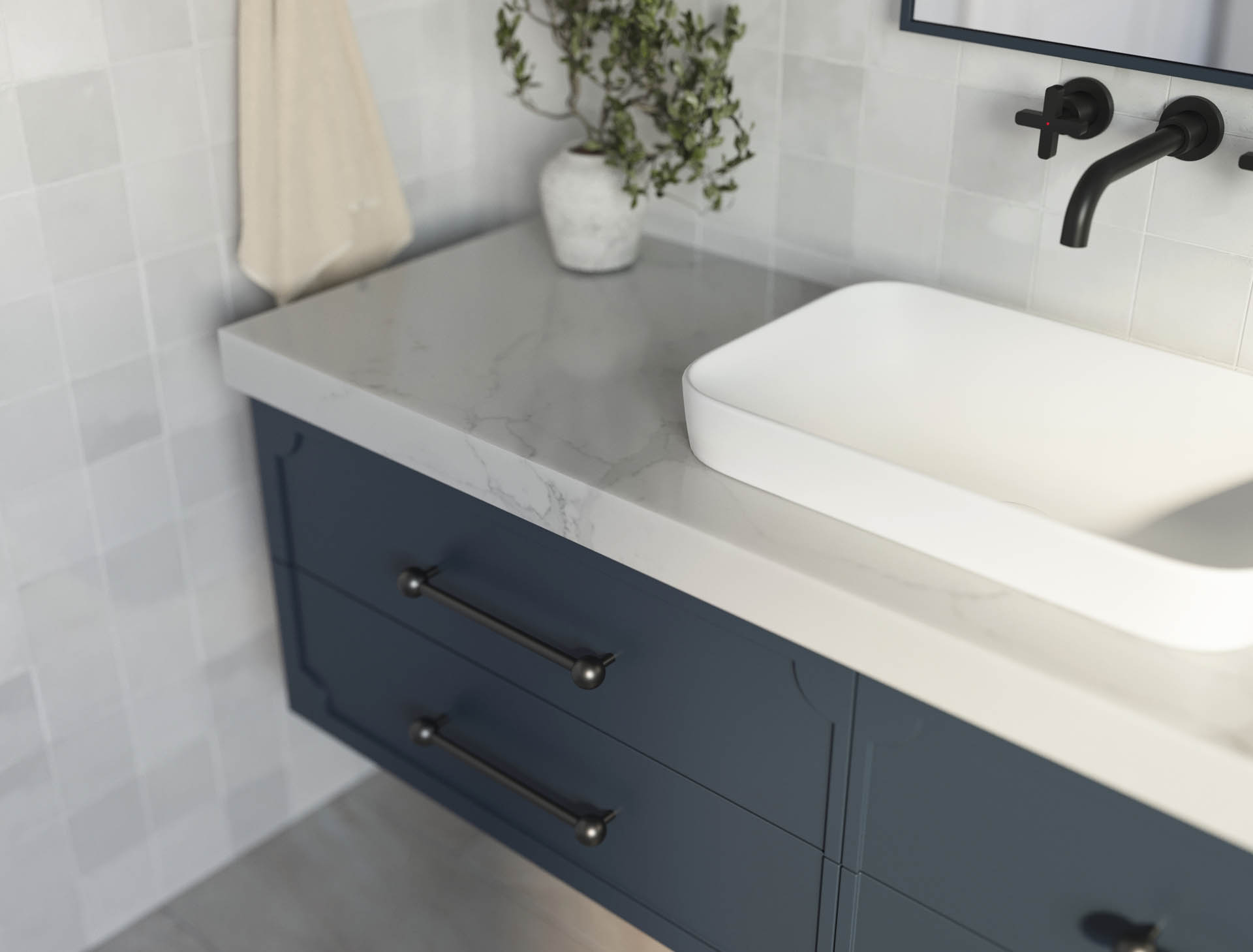 Carrera By Design Serene Obsidien Talostone Calacatta Lux