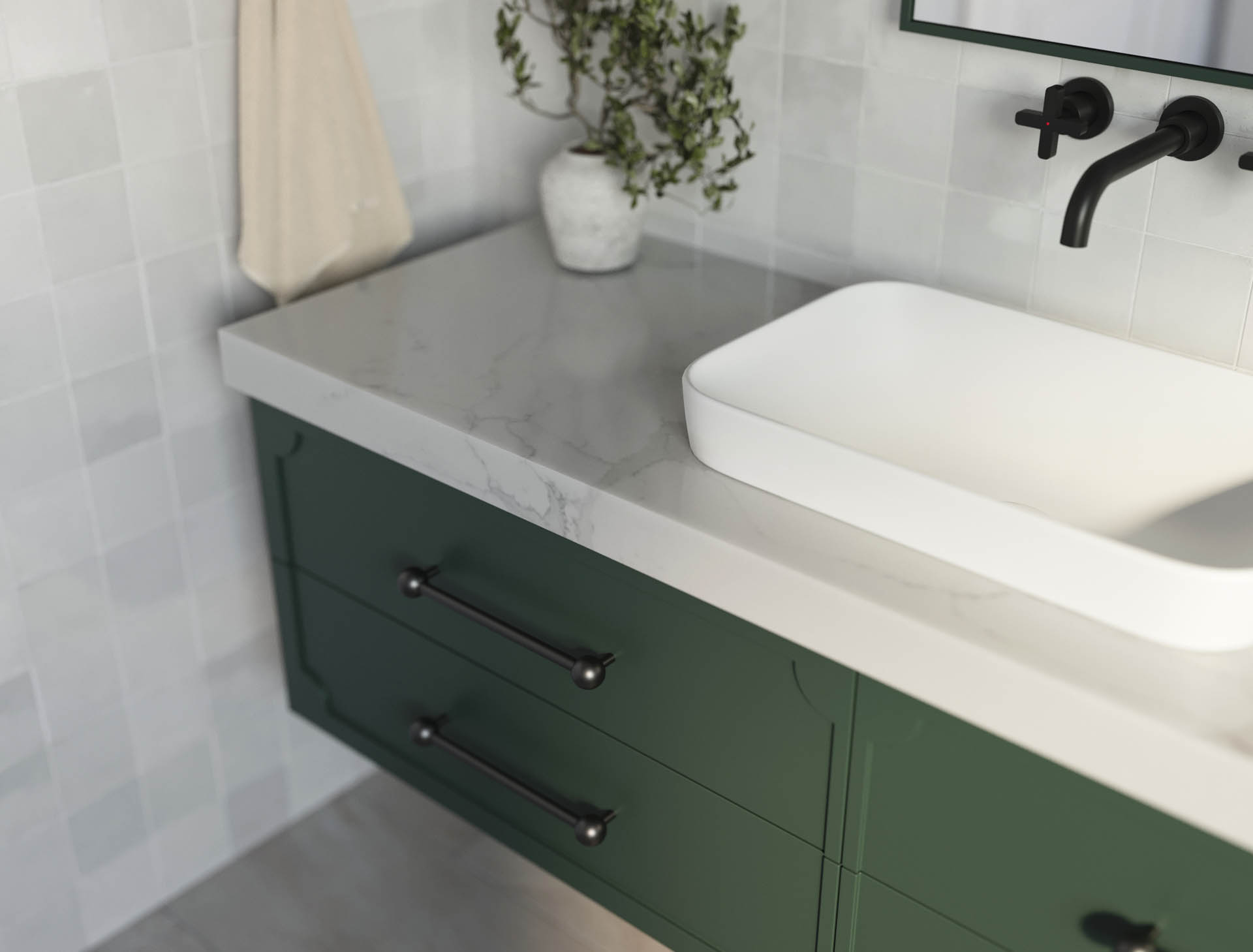 Carrera By Design Serene Autumn Green Talostone Calacatta Lux